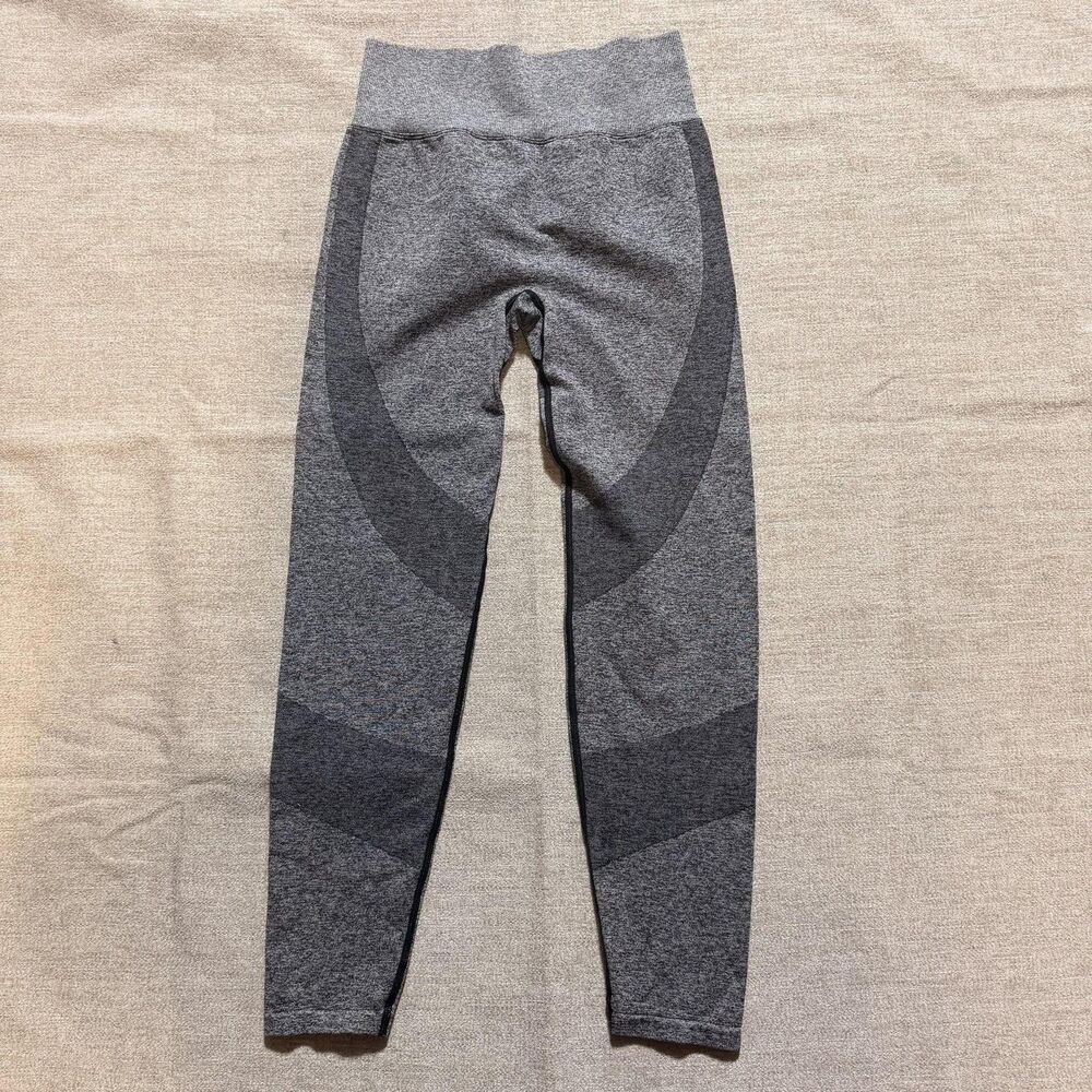 PINK Active Leggings Womens Medium Gray Ankle Seamless High Rise Yoga Athletic